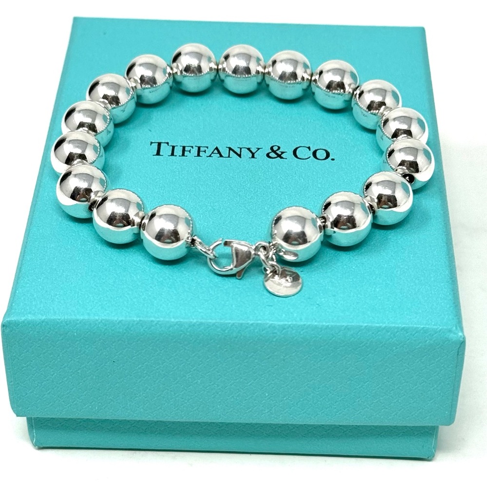 lAuthentic Tiffany & Co. Ball Beaded 10mm Bracelet.